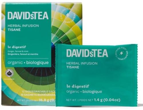 DAVIDsTEA Herbal Infusion Digestif Tea - 12 / Pack