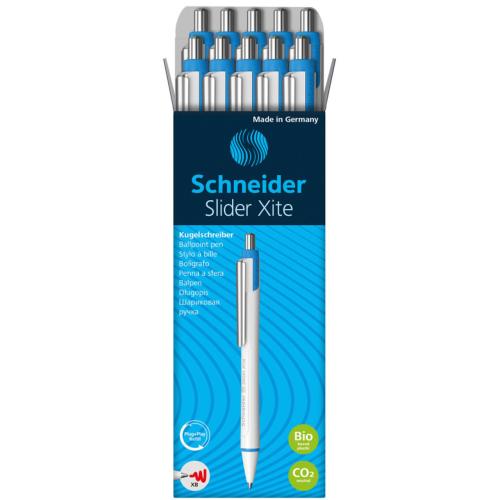 Schneider Slider Xite XB Refillable + Retractable Ballpoint Pen, .4 mm, Green Ink - Sold Each