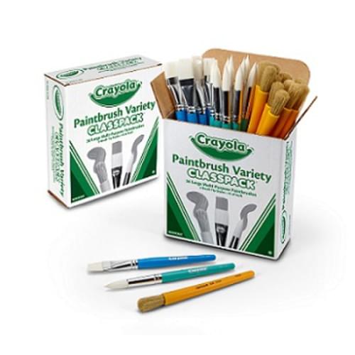 Large Paint Brush Variety Classpack, 36/BX,