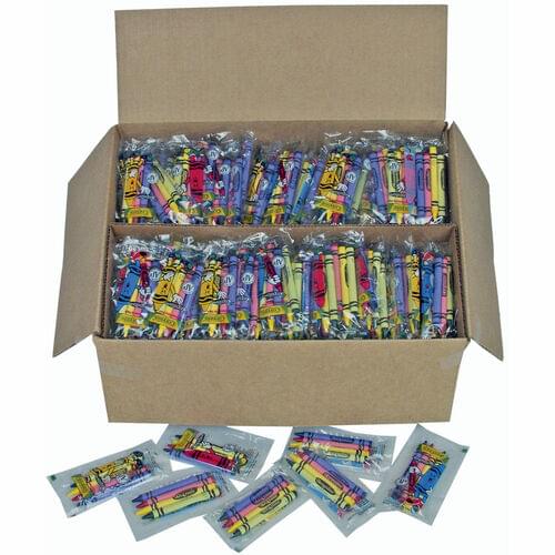 CRAYOLA CRAYONS CELLO WRAP CLASSPACKS 4 CLASSIC COLOURS, 360 PACK