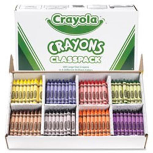 CRAYOLA CLASSPACK CRAYONS, 800 PER PACK, 16 COLOURS