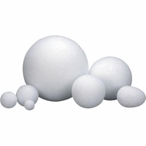 STYROFOAM SHAPES 2" BALLS, 50 PACK