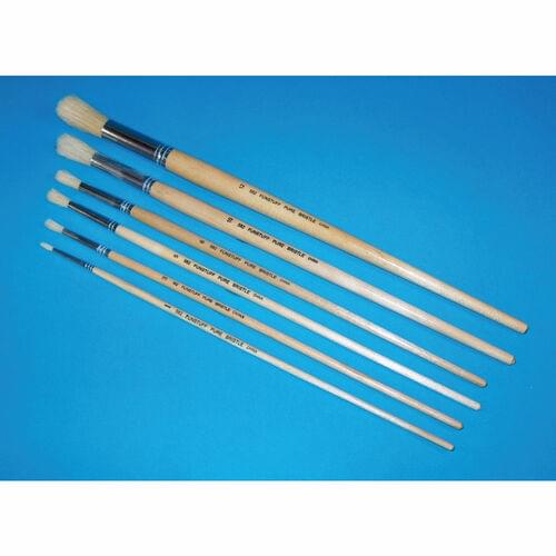 ART CLASS SERIES 582 ROUND BRISTLE BRUSHES, SIZE 7
