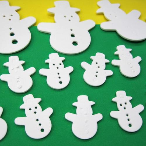 SNOWMAN FOAM SHAPES, 64 PACK