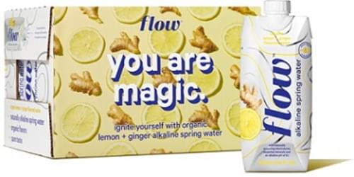 Flow naturally alkaline spring water 500ml Lemon Ginger 12pk