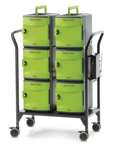 Tech Tub2 Modular Cart for Large Adapters  - holds up to 32 devices