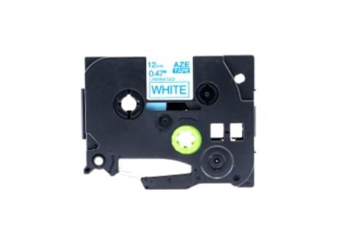 Compatible Brother Label Tape TZE233, 12mm,  Blue on White