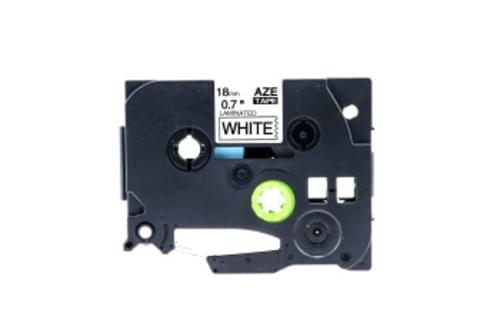 Compatible Brother Label Tape TZE241, 18mm, PT320, Black on White