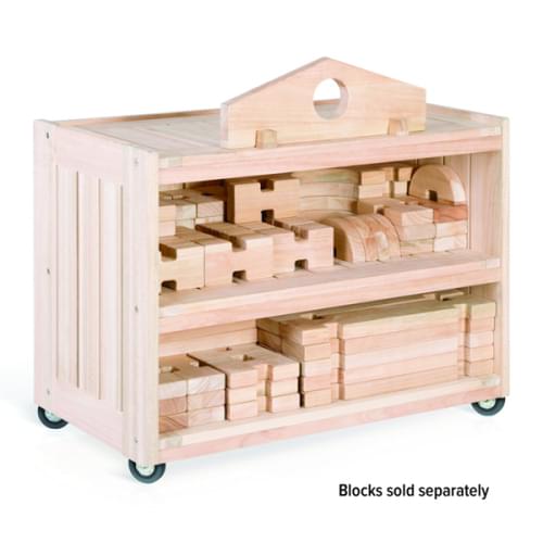 Notch Blocks Storage Cart, 32-1/2"L x 18"W x 27"H