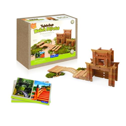 Eastern Tabletop Notch Blocks, 87 Pieces and 10 Inspiration Cards