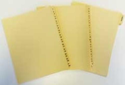 LEGAL INDEX,LETTER SIZE,BUFF COLLATED SETS 25/PK, #151-175
