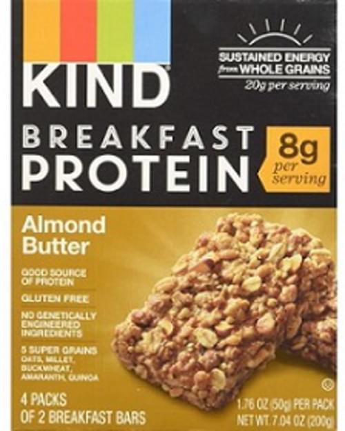 KIND BREAKFAST BAR - ALMOND BUTTER 4 PACKS OF 2 BREAKFAST BARS