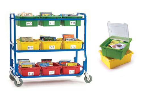 Library on Wheels™ with Lids