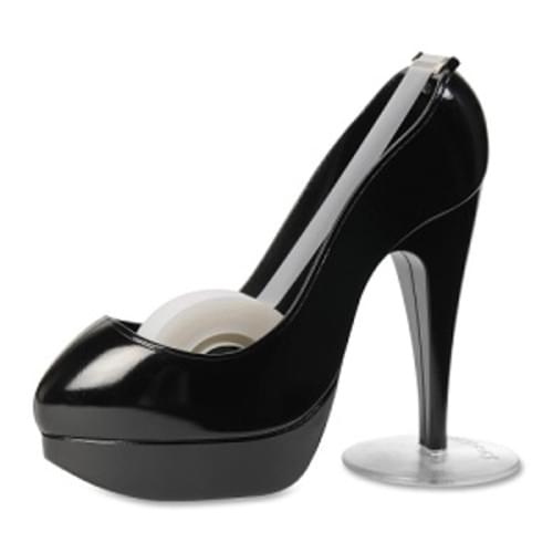 TAPE DISPENSER WITH 1ROLL TAPE,SHOE,BLACK