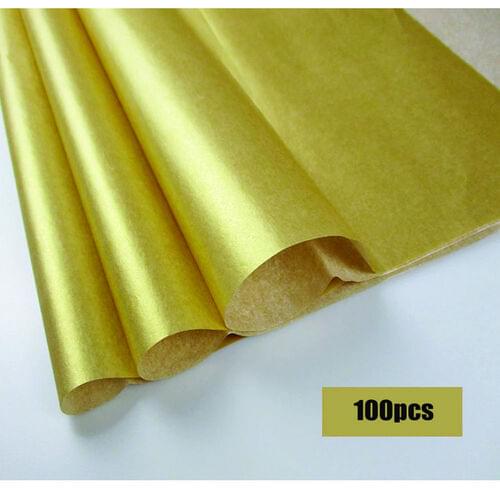 GOLD TISSUE PAPER 20" x 30", 24 SHEETS