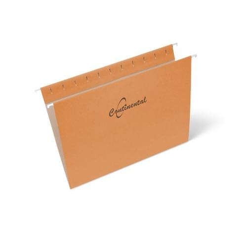 OP Brand Hanging Folder - Letter - 8 1/2" x 11" Sheet Size - 11 pt. Folder Thickness - Stock - Orange- Recycled - 25 / Box