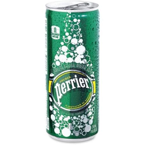 Perrier Slim Can Mineral Water Beverage, Can Size 250ml 35 Cans Per Case
