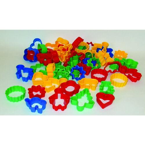 ASSORTED SHAPES DOUGH CUTTER SET, 54 PACK
