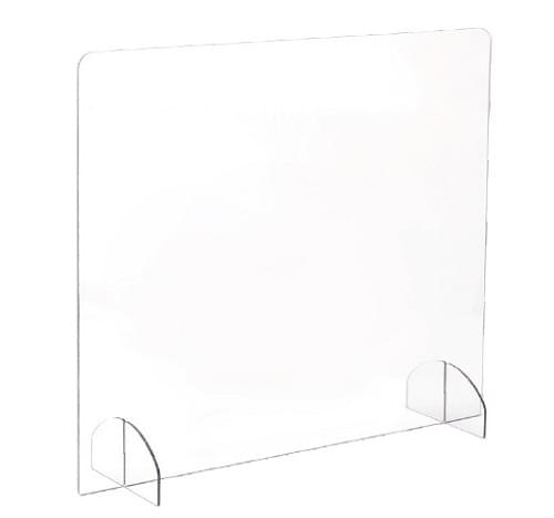 Freestanding All-Acrylic Sneeze Guard without Pass-Through