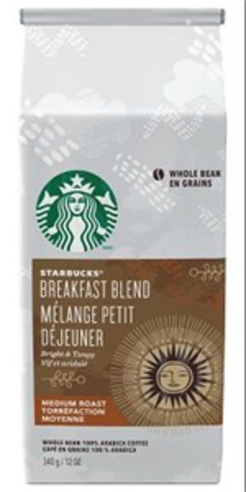 Starbucks Breakfast Blend Whole Beans - Medium Roast 340GM