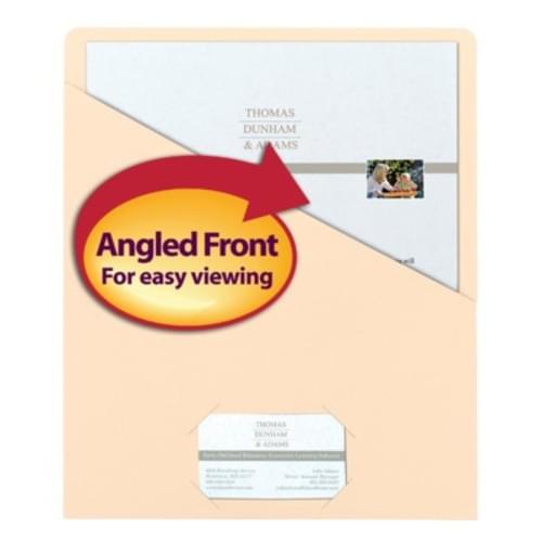 Smead Manila Slash Jackets - Letter - 8 1/2" x 11" Sheet Size - 11 pt. Folder Thickness - Manila - Manila - Recycled - 25 / Pack