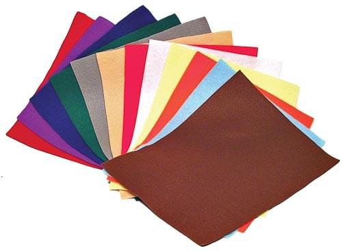 SELECTUM ACRYLIC FELT SHEETS, 9" X 12", PACK OF 10,  YELLOW - Felt Sheets & Shapes - SOT54650