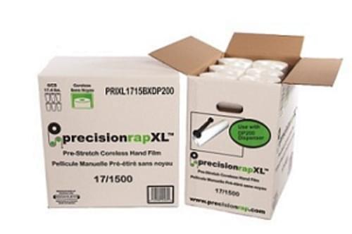 Presionrap Prestretch hand wrap 17 x 1500, Cast quiet unwind film, 6rolls/case