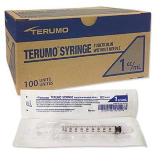 Terumo Slip Tip 1cc Syringe Only 100/Box