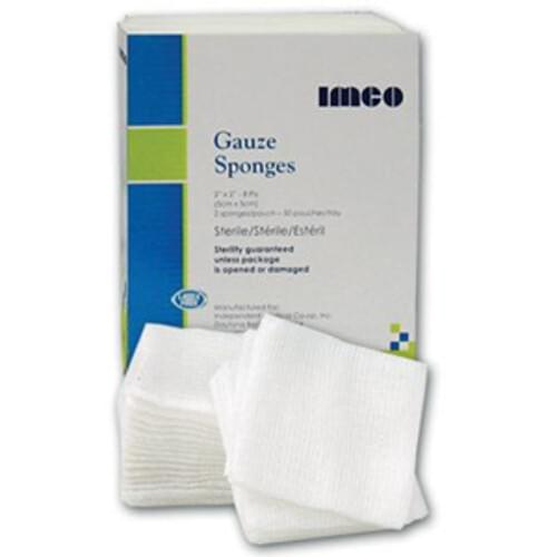 2"x2" Gauze Sponges Woven - 8 ply Non Sterile 200/bag