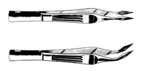 Carmalt Splinter Forceps Curved 4.5"