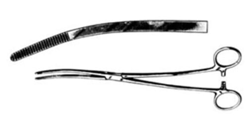 Bozeman Dressing Forceps S-curved 10.5"