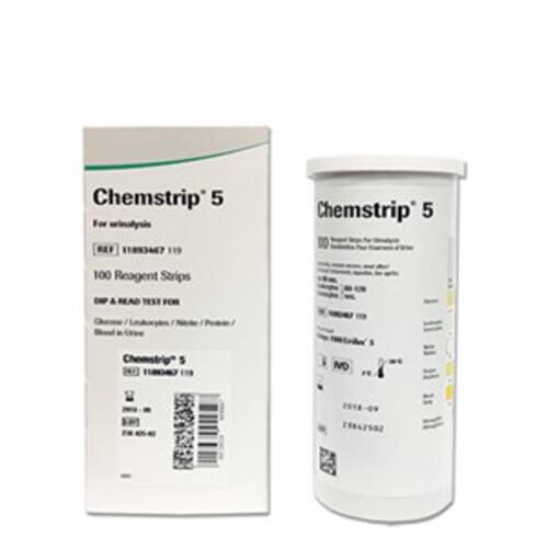 Chemstrip 5 100/bx Replaces Chemstrip 4MD
