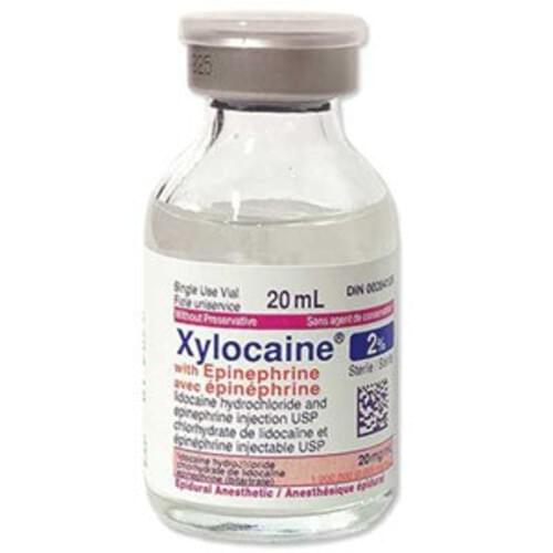 Xylocaine with Epinephrine 2% 20ml Vial - no preservative