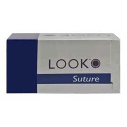 LOOK Silk Suture Black 2-0 C8 26 mm Needle 18" 12/box