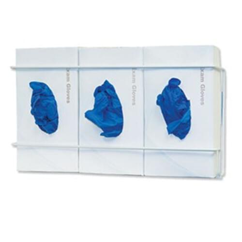 Triple Glove Box Holder Wire - White