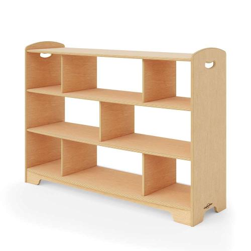 Seoras 3-Level Open Back Staggered Shelf with Casters