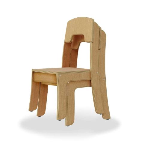 Seoras 12in Birch Classroom Chair - Set of 2
