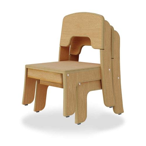 Seoras 8in Birch Classroom Chair - Set of 2