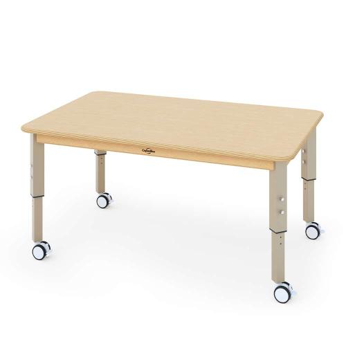 Seoras 47in x 30in Birch Activity Table - Rectangle with Casters (flat-packed)