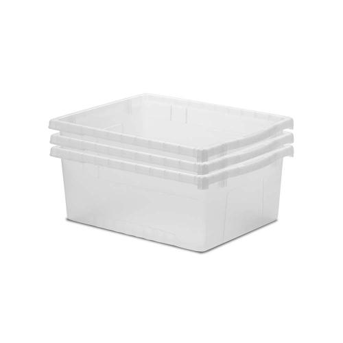 Clear Large Open Tub Kit - Set of 3