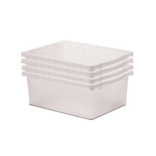 Clear Large Open Tub Kit - Set of 4