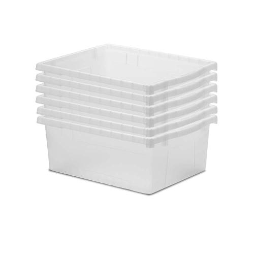 Clear Large Open Tub Kit - Set of 6