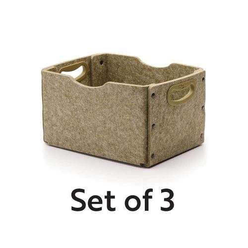 Moss Large Softouch Storage Bin Kit- Set of 3