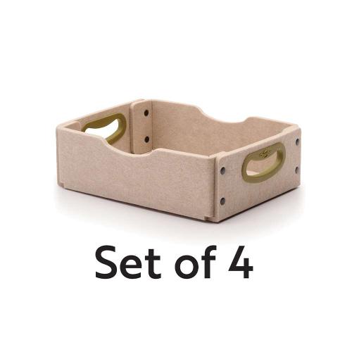 Sand Stubby Softouch Storage Bin Kit- Set of 4