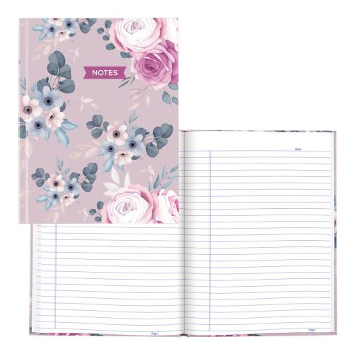 Blueline Fashion Notebook - Lavender Floral