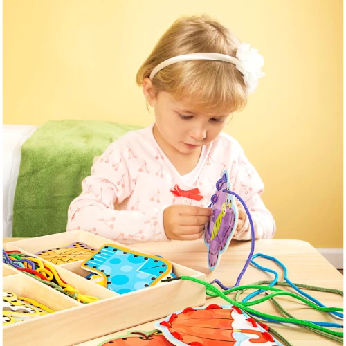 Alphabet Lacing Cards - Fine Motor Skills - LCI9490