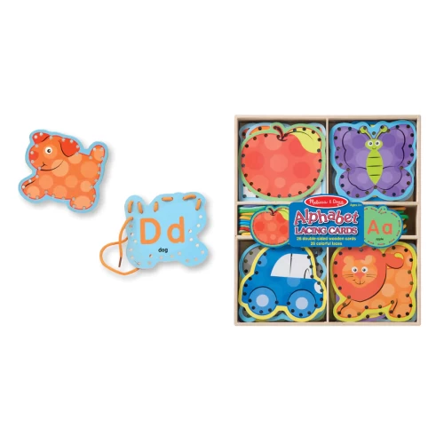 Alphabet Lacing Cards - Fine Motor Skills - LCI9490