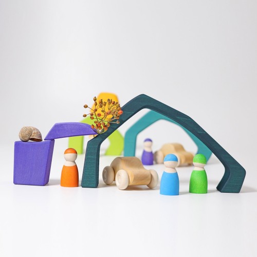 Four Elements Wooden Building Set - Blocks & Construction - FTI10216