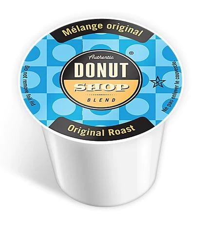 Authentic Donut Shop Original Roast Coffee K-Cups - 24 / Box - Single Serve Pods - ECZKDSORIMED