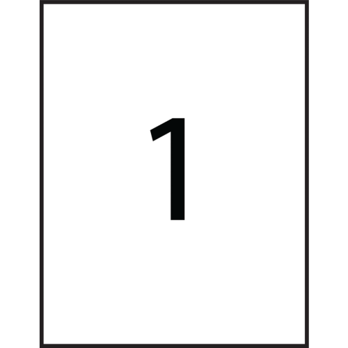 Avery Rectangle Waterproof Labels TrueBlock® 11" x 8-1/2" - 50/Pk - Multipurpose Labels - AVE75525